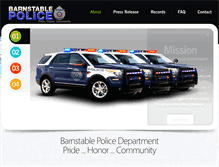 Tablet Screenshot of barnstablepolice.com